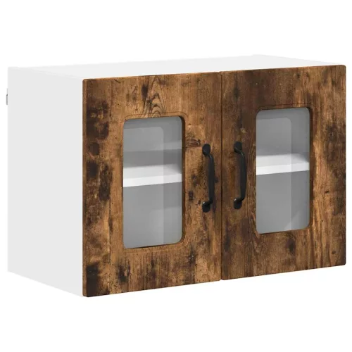  Fali konyhaszekrény 2 pcs Füstölt tölgy 60 x 31 x 40 cm Faanyag