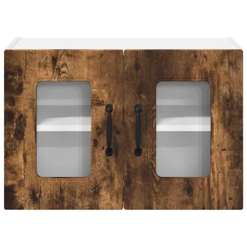  Fali konyhaszekrény 2 pcs Füstölt tölgy 60 x 31 x 40 cm Faanyag
