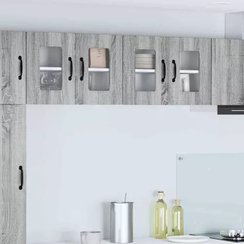  Fali konyhaszekrény Szürke Sonoma 60 x 31 x 40 cm Faanyag