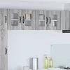  Fali konyhaszekrény 2 pcs Szürke Sonoma 60 x 31 x 40 cm Faanyag