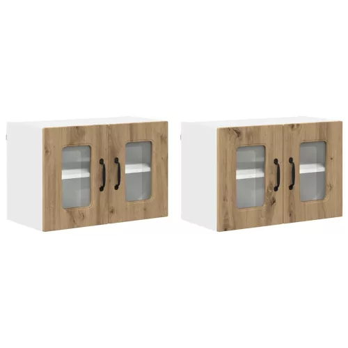  Fali konyhaszekrény 2 pcs Artisan tölgy 60 x 31 x 40 cm Faanyag