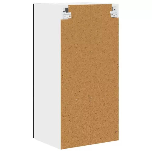  Fali konyhaszekrény 2 pcs Fekete 40 x 31 x 80 cm Faanyag