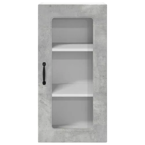  Fali konyhaszekrény 2 pcs Beton Szürke 40 x 31 x 80 cm Faanyag