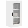  Fali konyhaszekrény 2 pcs Magas Fényű Fehér 40 x 31 x 80 cm