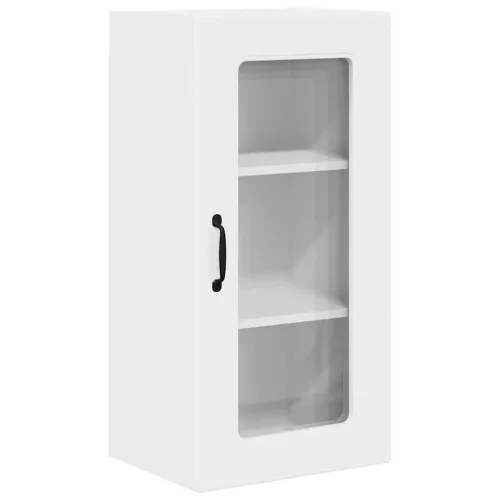  Fali konyhaszekrény 2 pcs Magas Fényű Fehér 40 x 31 x 80 cm