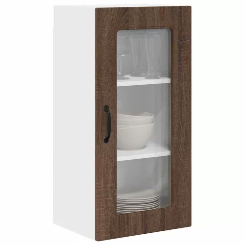  Fali konyhaszekrény 2 pcs Barna Tölgy 40 x 31 x 80 cm Faanyag