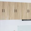  Fali konyhaszekrény 2 pcs Sonoma tölgy 30 x 31 x 80 cm Faanyag