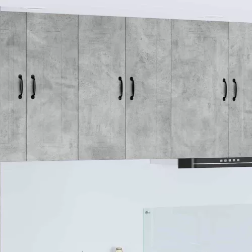  Fali konyhaszekrény 2 pcs Beton Szürke 30 x 31 x 80 cm Faanyag