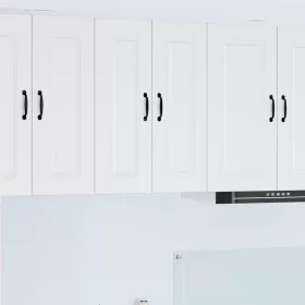    Fali konyhaszekrény 2 pcs Magas Fényű Fehér 30 x 31 x 80 cm