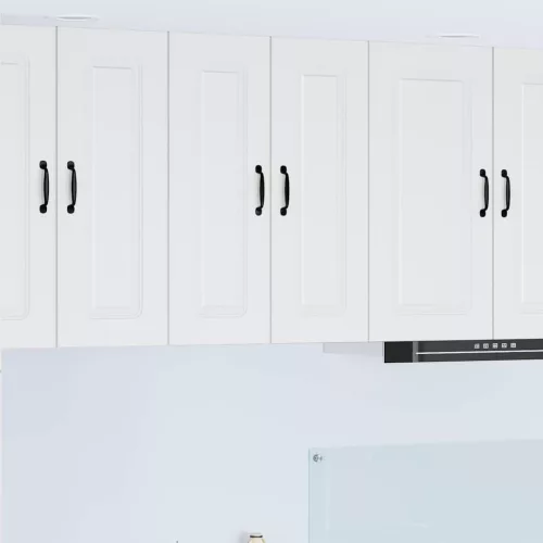  Fali konyhaszekrény 2 pcs Magas Fényű Fehér 30 x 31 x 80 cm