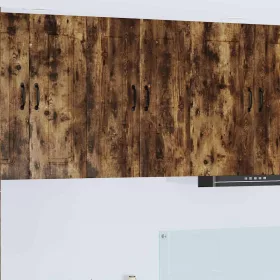    Fali konyhaszekrény 2 pcs Füstölt tölgy 30 x 31 x 80 cm Faanyag