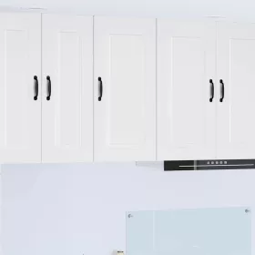    Fali konyhaszekrény Magas Fényű Fehér 40 x 31 x 80 cm Faanyag