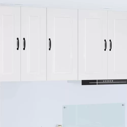  Fali konyhaszekrény Magas Fényű Fehér 40 x 31 x 80 cm Faanyag