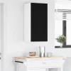 Fali konyhaszekrény polcokkal Fekete 50 x 31 x 80 cm Faanyag