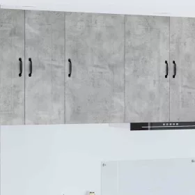  Fali konyhaszekrény Beton Szürke 50 x 31 x 80 cm Faanyag