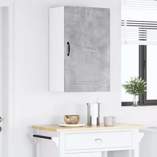  Fali konyhaszekrény Beton Szürke 50 x 31 x 80 cm Faanyag