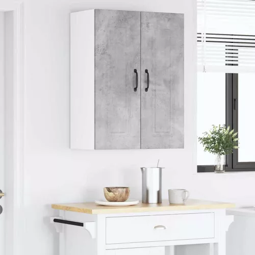  Fali konyhaszekrény Beton Szürke 60 x 31 x 80 cm Faanyag