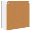  Fali konyhaszekrény polcokkal Fekete 80 x 31 x 80 cm Faanyag