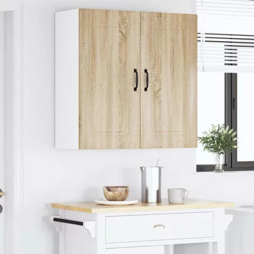  Fali konyhaszekrény Sonoma tölgy 80 x 31 x 80 cm Faanyag