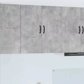  Fali konyhaszekrény Beton Szürke 80 x 31 x 80 cm Faanyag