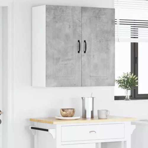  Fali konyhaszekrény Beton Szürke 80 x 31 x 80 cm Faanyag