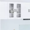  Fali konyhaszekrény polcokkal Fehér 80 x 31 x 80 cm Faanyag