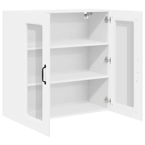  Fali konyhaszekrény polcokkal Fehér 80 x 31 x 80 cm Faanyag