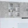  Fali konyhaszekrény Beton Szürke 80 x 31 x 80 cm Faanyag