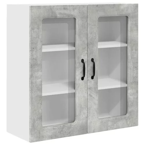  Fali konyhaszekrény Beton Szürke 80 x 31 x 80 cm Faanyag