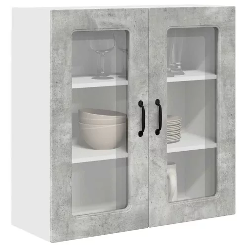  Fali konyhaszekrény Beton Szürke 80 x 31 x 80 cm Faanyag