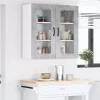  Fali konyhaszekrény Beton Szürke 80 x 31 x 80 cm Faanyag