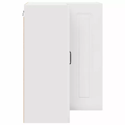  Fali konyhaszekrény Magas Fényű Fehér 57 x 57 x 80 cm Faanyag