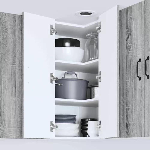  Fali konyhaszekrény Szürke Sonoma 57 x 57 x 80 cm Faanyag