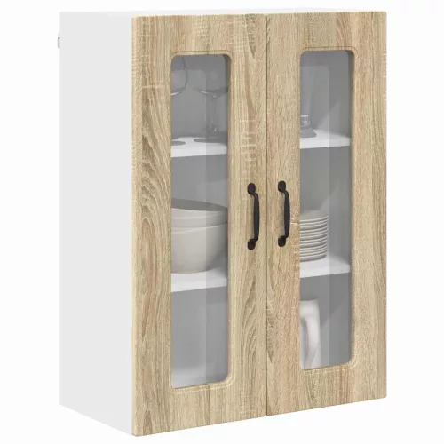  Fali konyhaszekrény Sonoma tölgy 60 x 31 x 80 cm Faanyag