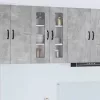  Fali konyhaszekrény Beton Szürke 60 x 31 x 80 cm Faanyag