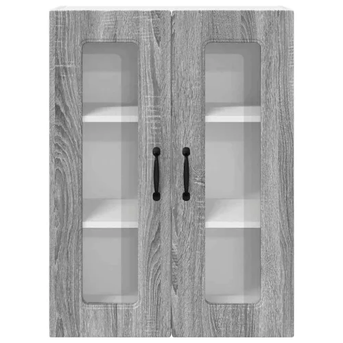  Fali konyhaszekrény Szürke Sonoma 60 x 31 x 80 cm Faanyag