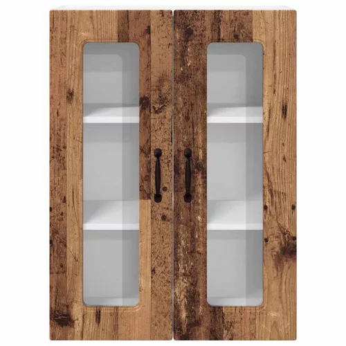  Fali konyhaszekrény polcokkal Öreg fa 60 x 31 x 80 cm Faanyag