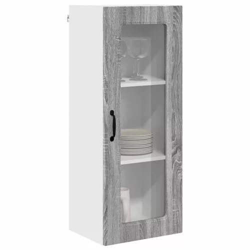  Fali konyhaszekrény Szürke Sonoma 40 x 31 x 100 cm Faanyag