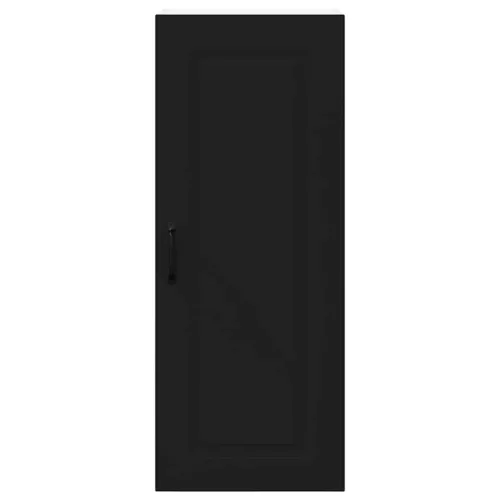  Fali konyhaszekrény polcokkal Fekete 40 x 31 x 100 cm Faanyag