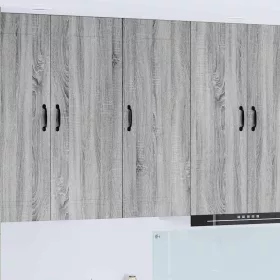    Fali konyhaszekrény Szürke Sonoma 40 x 31 x 100 cm Faanyag