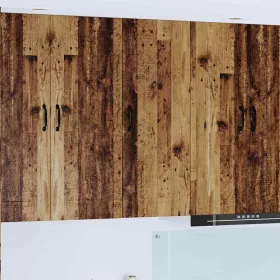    Fali konyhaszekrény polcokkal Öreg fa 40 x 31 x 100 cm Faanyag