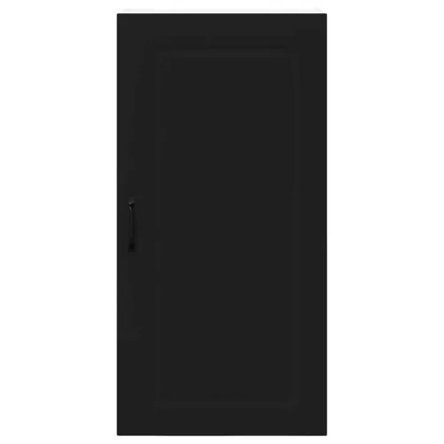  Fali konyhaszekrény polcokkal Fekete 50 x 31 x 100 cm Faanyag