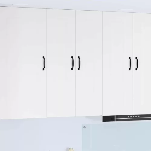  Fali konyhaszekrény Magas Fényű Fehér 60 x 31 x 100 cm Faanyag