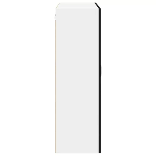  Fali konyhaszekrény polcokkal Fekete 80 x 31 x 100 cm Faanyag