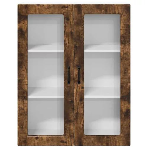  Fali konyhaszekrény Füstölt tölgy 80 x 31 x 100 cm Faanyag