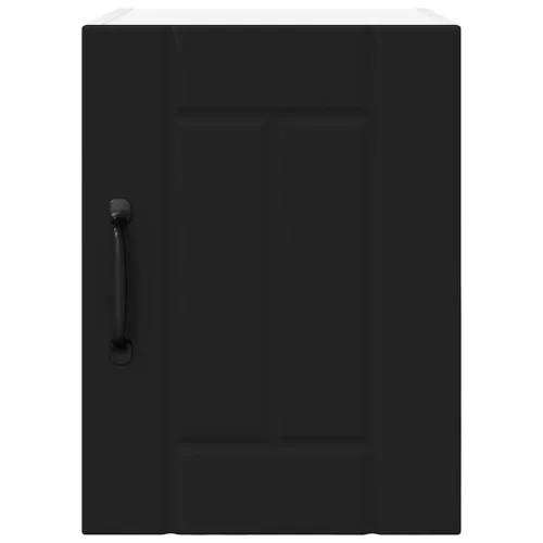  Fali konyhaszekrény polcokkal Fekete 30 x 31 x 40 cm Faanyag