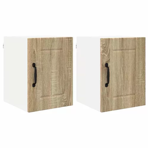  Fali konyhaszekrény 2 pcs Sonoma tölgy 30 x 31 x 40 cm Faanyag