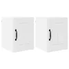  Fali konyhaszekrény 2 pcs Magas Fényű Fehér 30 x 31 x 40 cm