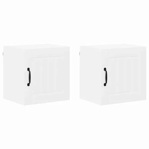  Fali konyhaszekrény 2 pcs Fehér 40 x 31 x 40 cm Faanyag