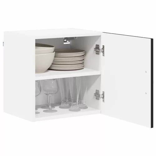  Fali konyhaszekrény 2 pcs Fekete 40 x 31 x 40 cm Faanyag